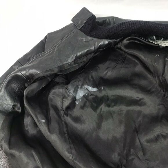 vintage abercrombie‎ and fitch leather jacket X-LARGE Mens - Picture 7 of 12